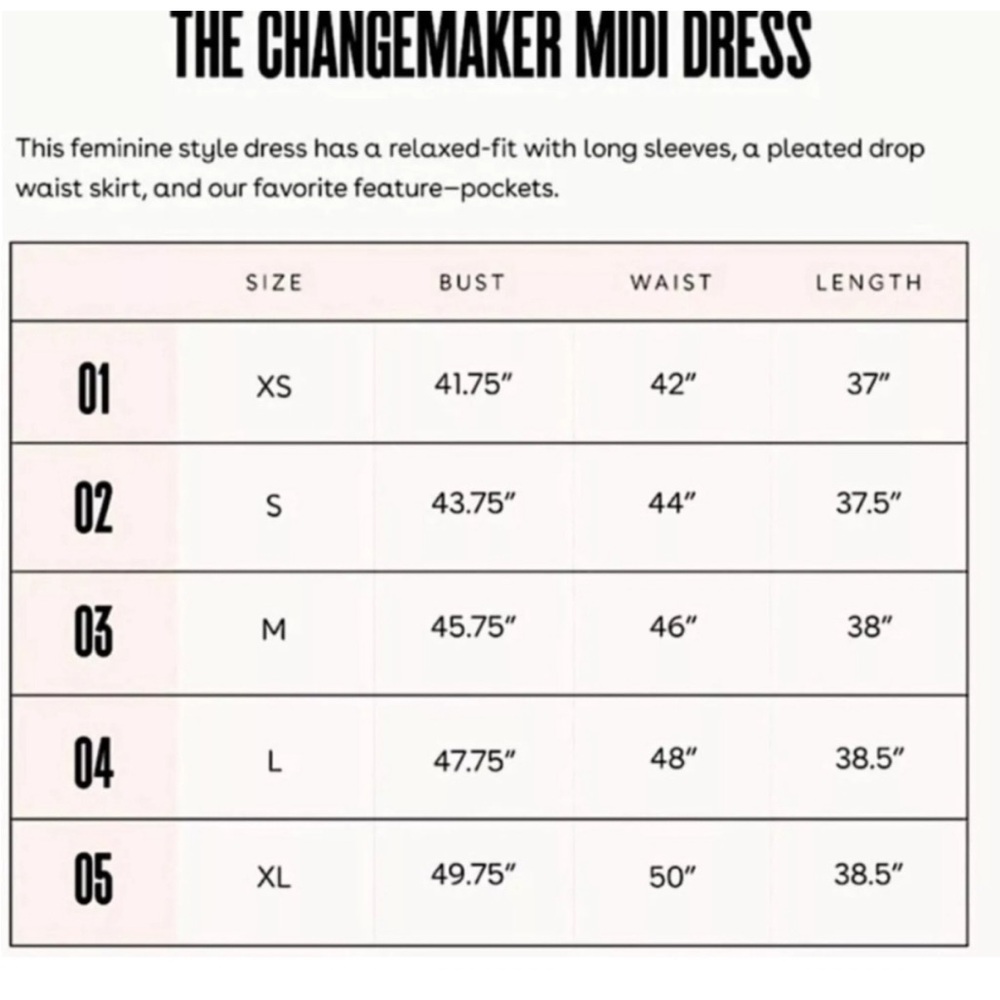 Frank & Eileen GRAYSON Changemaker Cotton Oversized Midi Dress Dusty Rose L - Picture 11 of 11